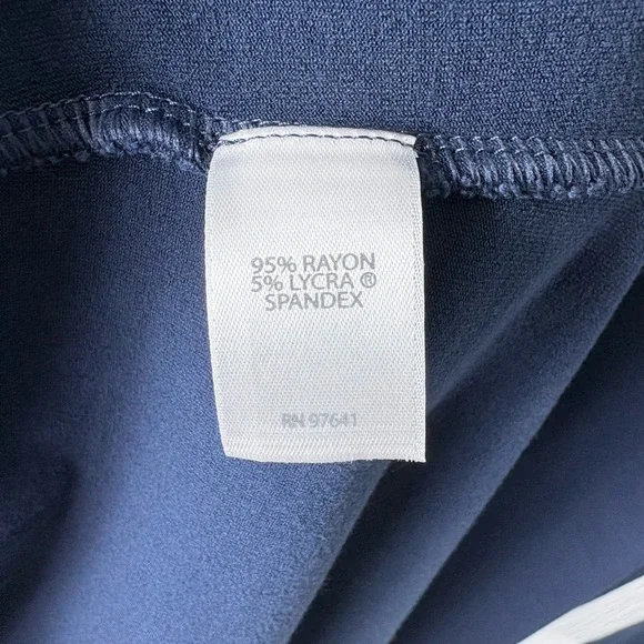 J. Jill Wearever Midnight Blue Midi Dress Women’s size Medium Petite - Picture 3 of 8